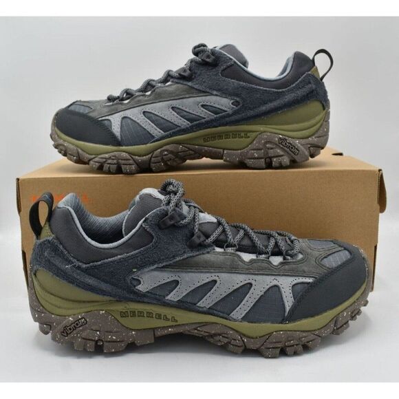Merrell Mens Size 9 MOAB Mesa Luxe 1TRL Monument Herb Suede Hiking Trail Shoes